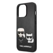Karl Lagerfeld iPhone 13 Pro 3D Karl & Choupette Full Body (KLHCP13LPCUSKCBK) hátlap, tok, fekete