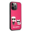 Karl Lagerfeld iPhone 13 Pro Karl & Choupette Leather (KLHCP13LPCUSKCP) hátlap, tok, pink