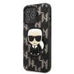 Karl Lagerfeld KLHCP13LPMNIKBK Monogram Ikonik Patch iPhone 13 Pro/13 6,1" hátlap, tok, fekete
