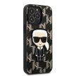 Karl Lagerfeld KLHCP13LPMNIKBK Monogram Ikonik Patch iPhone 13 Pro/13 6,1" hátlap, tok, fekete