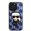 Karl Lagerfeld KLHCP13LPMNIKBL Monogram Ikonik Patch iPhone 13/13 Pro 6.1" hátlap, tok, kék