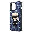 Karl Lagerfeld KLHCP13LPMNIKBL Monogram Ikonik Patch iPhone 13/13 Pro 6.1" hátlap, tok, kék