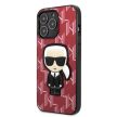 Karl Lagerfeld KLHCP13LPMNIKPI Monogram Ikonik Patch iPhone 13/13 Pro 6.1" hátlap, tok, piros