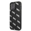 Karl Lagerfeld iPhone 13 Pro Allover (KLHCP13LPULMBK3) hátlap, tok, fekete
