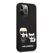 Karl Lagerfeld iPhone 13 Pro Karl & Choupette Silicone (KLHCP13LSSKCK) hátlap, tok, fekete