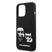 Karl Lagerfeld iPhone 13 Pro Karl & Choupette Silicone (KLHCP13LSSKCK) hátlap, tok, fekete