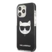 Karl Lagerfeld Iconic Choupette Head Iconic iPhone 13 Pro 6,1" KLHCP13LTPECK, hátlap, tok, fekete