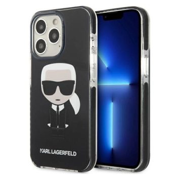   Karl Lagerfeld KLHCP13LTPEIKK Iconik Karl iPhone 13 Pro/13 6,1" hátlap, tok, fekete