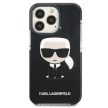 Karl Lagerfeld KLHCP13LTPEIKK Iconik Karl iPhone 13 Pro/13 6,1" hátlap, tok, fekete