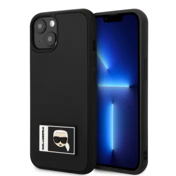   Karl Lagerfeld iPhone 13 Iconic Patch (KLHCP13M3DKPK) hátlap, tok, fekete