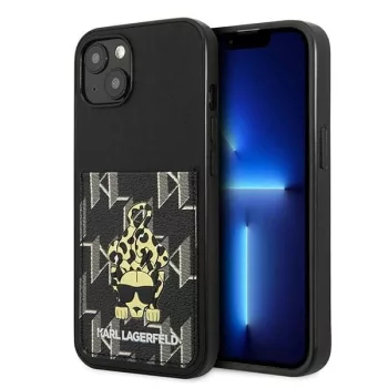  Karl Lagerfeld KLHCP13MCANCNK Karlimals Cardslot Karlimals Cardslot iPhone 13 6,1" tok, fekete
