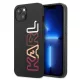 Karl Lagerfeld iPhone 13 Multipink Brand (KLHCP13MPCOBK) hátlap, tok, fekete