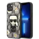 Karl Lagerfeld iPhone 13 Flower Ikonik Karl (KLHCP13MPMNFIK1) hátlap, tok, szürke