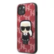 Karl Lagerfeld KLHCP13MPMNIKPI Monogram Ikonik Patch iPhone 13 6.1" hátlap, tok, piros