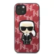 Karl Lagerfeld KLHCP13MPMNIKPI Monogram Ikonik Patch iPhone 13 6.1" hátlap, tok, piros