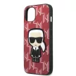Karl Lagerfeld KLHCP13MPMNIKPI Monogram Ikonik Patch iPhone 13 6.1" hátlap, tok, piros