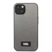 Karl Lagerfeld iPhone 13 Saffiano Plaque (KLHCP13MSFMP2DG) hátlap, tok, ezüst