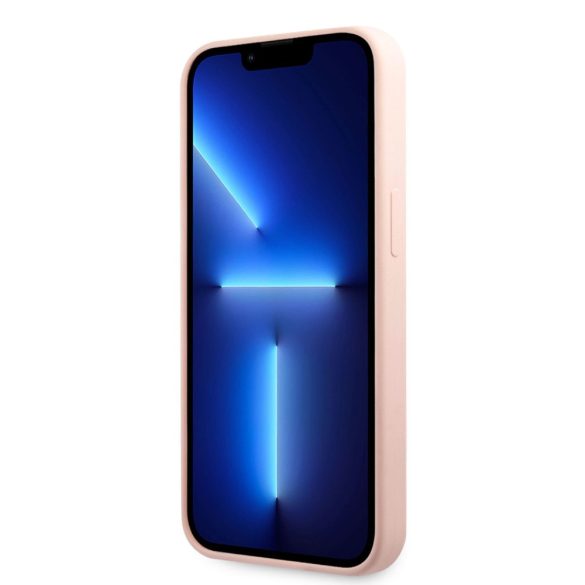 Karl Lagerfeld Liquid Silicone Ikonik NFT Case iPhone 13 (KLHCP13MSNIKBCP) hátlap, tok, rózsaszín