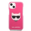 Karl Lagerfeld iPhone 13 Choupette Head (KLHCP13MTPECPI) hátlap, tok, rózsaszín