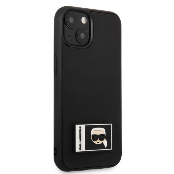 Karl Lagerfeld iPhone 13 Mini Iconic Patch (KLHCP13S3DKPK) hátlap, tok, fekete