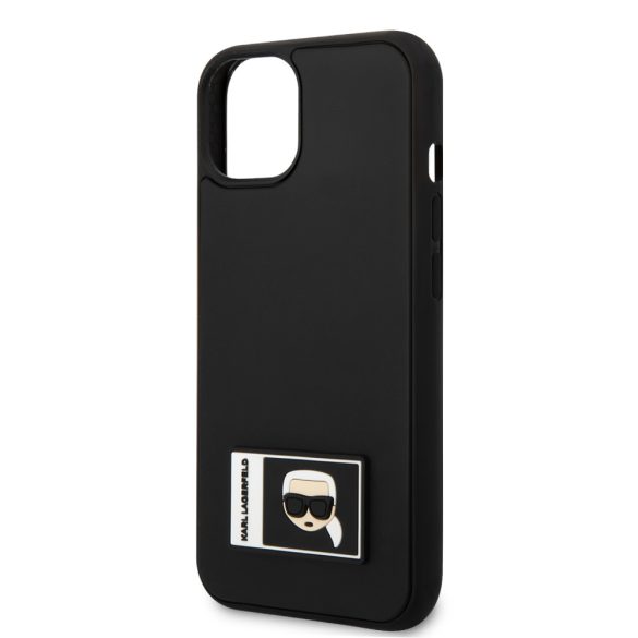 Karl Lagerfeld iPhone 13 Mini Iconic Patch (KLHCP13S3DKPK) hátlap, tok, fekete