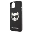 Karl Lagerfeld iPhone 13 Mini 5,4" KLHCP13SCH3DBK 3D Rubber Choupette hátlap, tok, fekete