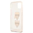 Karl Lagerfeld iPhone 13 Mini 5,4" KLHCP13SKCTUGLGO Glitter Karl's & Choupette tok, arany