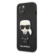 Karl Lagerfeld iPhone 13 Mini 5,4" KLHCP13SOKPK Saffiano Ikonik Karl's Patch hátlap, tok, fekete