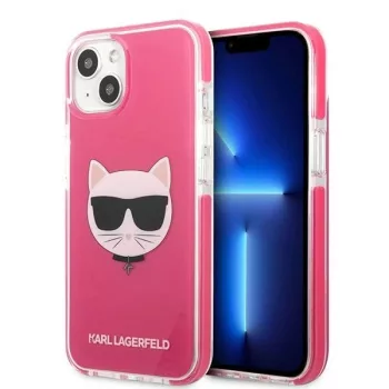   Karl Lagerfeld KLHCP13dbPECPI Choupette Head iPhone 13 mini 5.4" hátlap, tok, rózsaszín