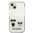 Karl Lagerfeld KLHCP13dbPEKCW Karl&Choupette iPhone 13 mini 5.4" hátlap, tok, fehér