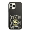 Karl Lagerfeld Karlimals Cardslot Monogram iPhone 13 Pro Max 6,7" KLHCP13XCANCNK, hátlap, tok, fekete