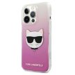 Karl Lagerfeld KLHCP13XCTRP Choupette Head iPhone 13 Pro Max 6,7" hátlap, tok, rózsaszín