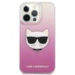 Karl Lagerfeld KLHCP13XCTRP Choupette Head iPhone 13 Pro Max 6,7" hátlap, tok, rózsaszín