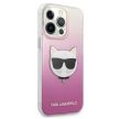Karl Lagerfeld KLHCP13XCTRP Choupette Head iPhone 13 Pro Max 6,7" hátlap, tok, rózsaszín