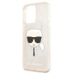 Karl Lagerfeld Glitter Karl's Head iPhone 13 Pro Max 6,7" KLHCP13XKHTUGLGO tok, arany