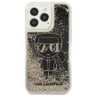 Karl Lagerfeld Liquid Glitter Gatsby iPhone 13 Pro Max 6,7" KLHCP13XLGGKBK, hátlap, tok, fekete