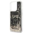 Karl Lagerfeld Liquid Glitter Gatsby iPhone 13 Pro Max 6,7" KLHCP13XLGGKBK, hátlap, tok, fekete