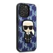 Karl Lagerfeld KLHCP13XPMNIKBL Monogram Ikonik Patch iPhone 13 Pro Max 6.7" hátlap, tok, kék