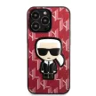 Karl Lagerfeld Monogram Ikonik Patch iPhone 13 Pro Max 6,7" KLHCP13XPMNIKPI tok, piros