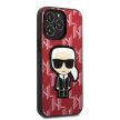 Karl Lagerfeld Monogram Ikonik Patch iPhone 13 Pro Max 6,7" KLHCP13XPMNIKPI tok, piros