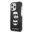 Karl Lagerfeld Iconic Karl & Choupette iPhone 13 Pro Max 6,7" KLHCP13XTPE2TK, hátlap, tok, fekete