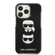 Karl Lagerfeld Iconic Karl & Choupette iPhone 13 Pro Max 6,7" KLHCP13XTPE2TK, hátlap, tok, fekete