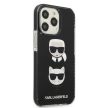 Karl Lagerfeld Iconic Karl & Choupette iPhone 13 Pro Max 6,7" KLHCP13XTPE2TK, hátlap, tok, fekete