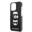 Karl Lagerfeld Iconic Karl & Choupette iPhone 13 Pro Max 6,7" KLHCP13XTPE2TK, hátlap, tok, fekete