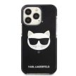Karl Lagerfeld Choupette Head Iconic iPhone 13 Pro Max 6,7" KLHCP13XTPECK, hátlap, tok, fekete
