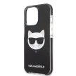 Karl Lagerfeld Choupette Head Iconic iPhone 13 Pro Max 6,7" KLHCP13XTPECK, hátlap, tok, fekete