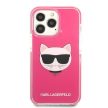 Karl Lagerfeld Choupette Head iPhone 13 Pro Max 6,7" KLHCP13XTPECPI tok, rózsaszín