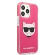 Karl Lagerfeld Choupette Head iPhone 13 Pro Max 6,7" KLHCP13XTPECPI tok, rózsaszín