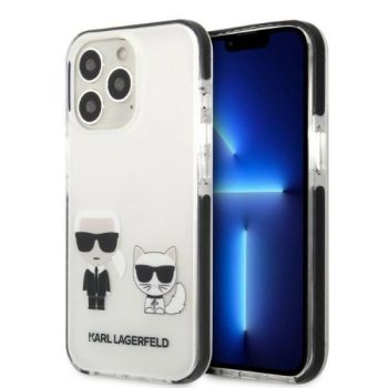   Karl Lagerfeld KLHCP13XTPEKCW Karl&Choupette iPhone 13 Pro Max 6.7" hátlap, tok, fehér