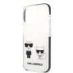 Karl Lagerfeld KLHCP13XTPEKCW Karl&Choupette iPhone 13 Pro Max 6.7" hátlap, tok, fehér